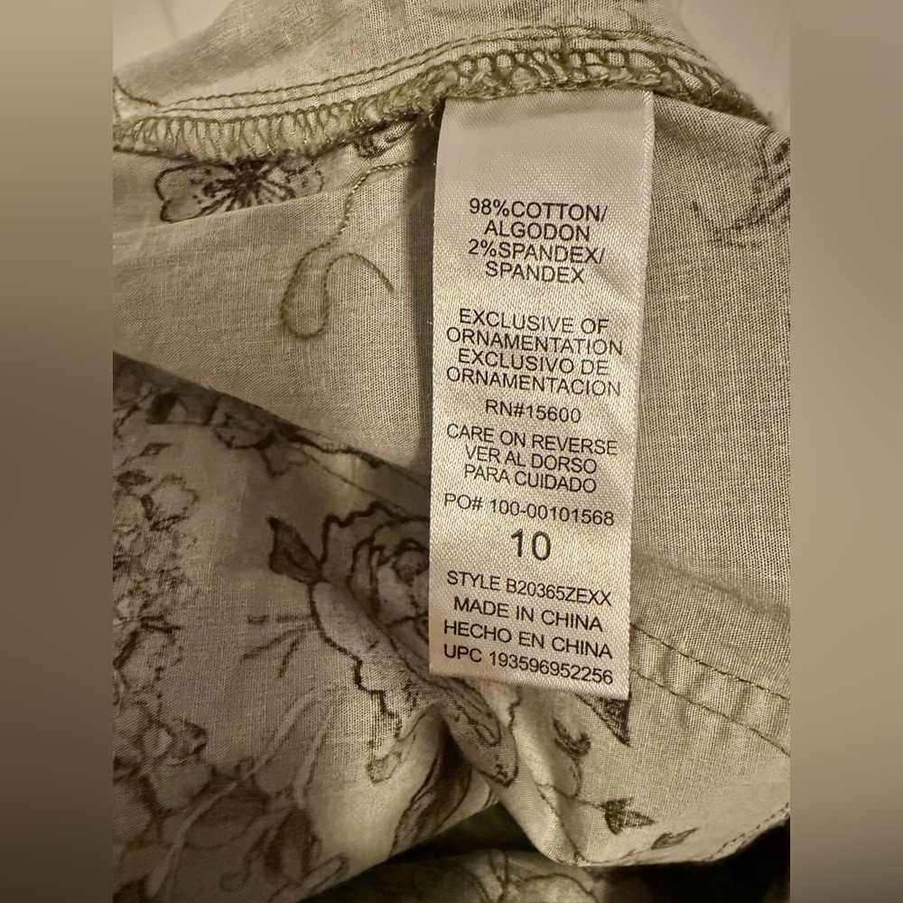 Democracy Flex-Ellent Floral Print Utility Cargo Pants Size 10 - Picture 5 of 8